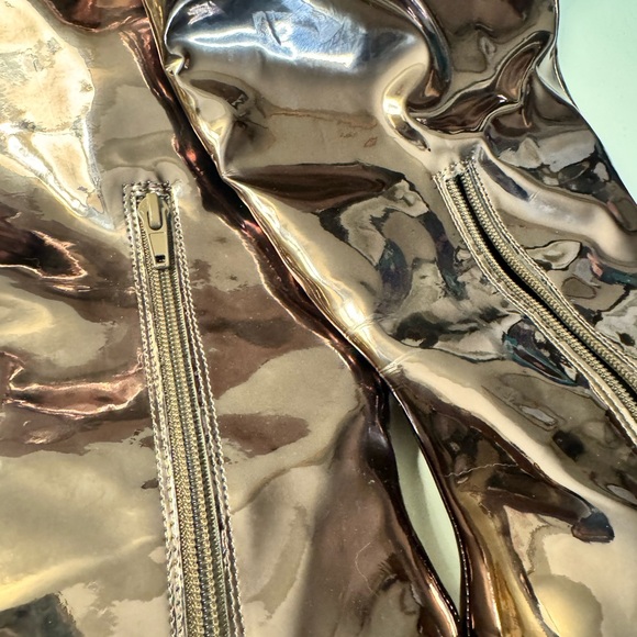 BRAND NEW INC Sedona Metallic Rose Gold Over the Knee Boots Size 8 - Picture 3 of 7